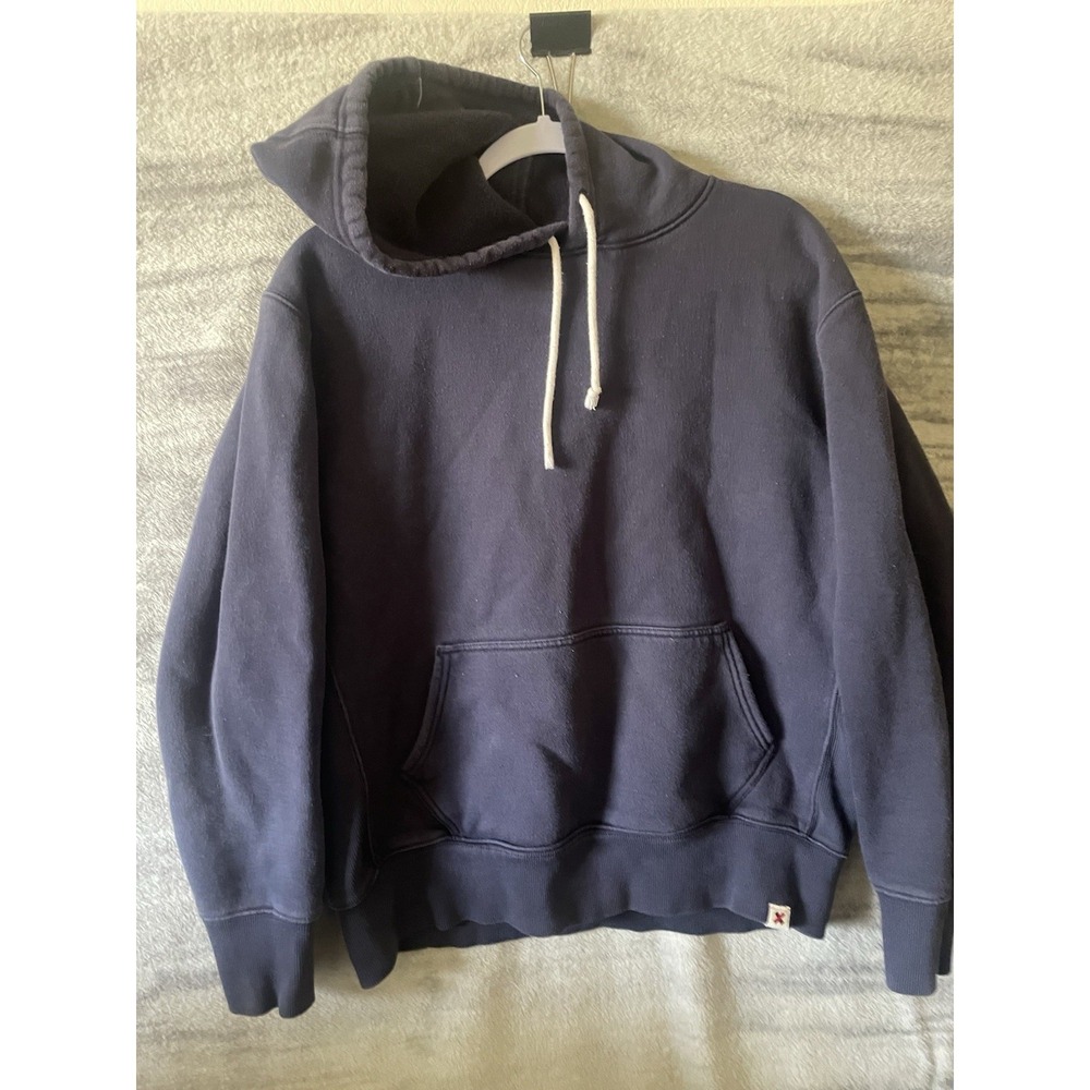 Best Made Co Hoodie Mens Large Navy Blue 100% Supima Cotton Sweatshirt Pullover